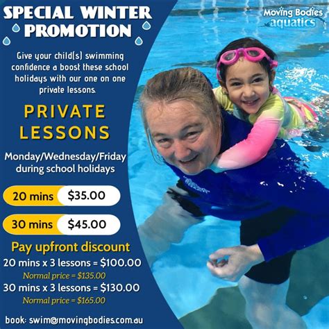 private swimming lessons.